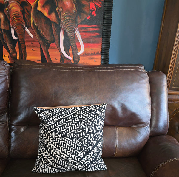 Pillows Cases, Canvas and Leather, Square