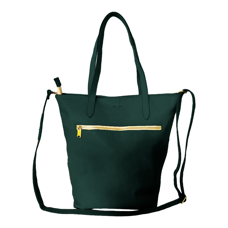 Zippered Bucket Bag, Leather