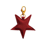 Star Bag Charm, Leather
