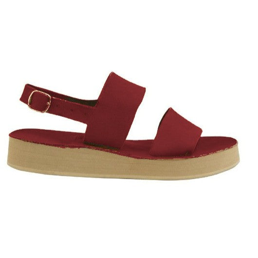 Double Strap Platform Sandal, Leather, Platform Sole