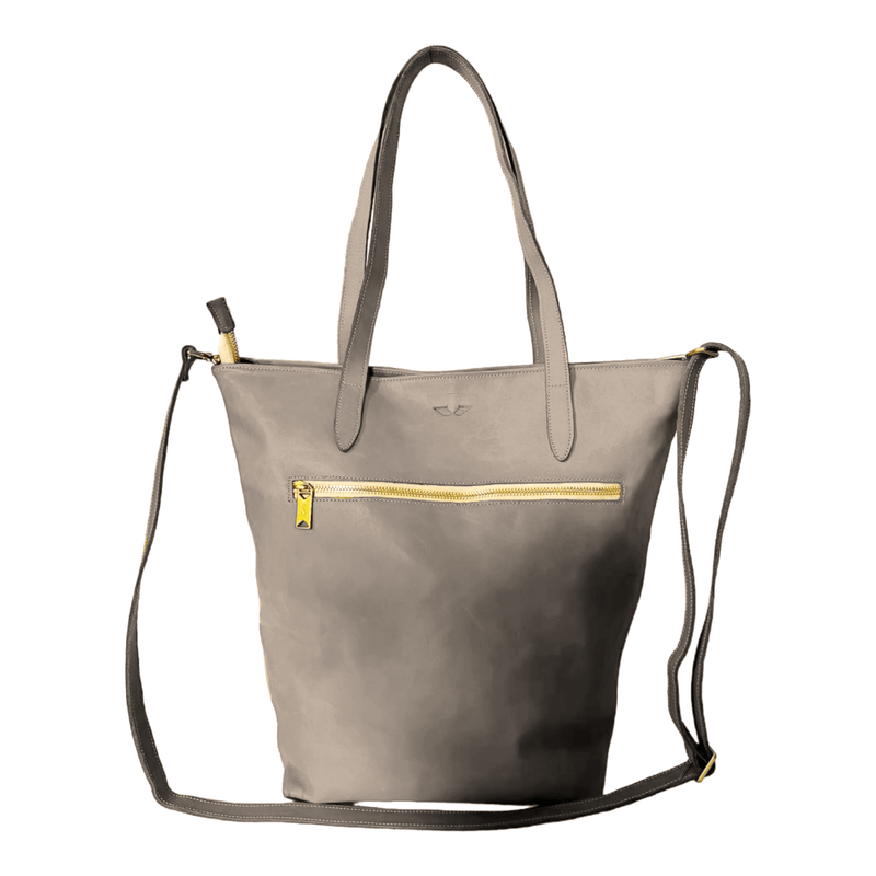 Zippered Bucket Bag, Leather, Made to Order