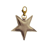 Star Bag Charm, Leather