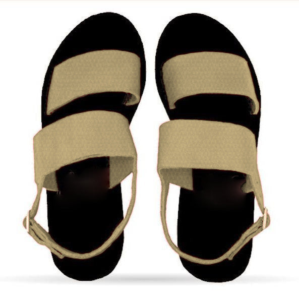Double Strap Platform Sandal, Leather, Platform Sole
