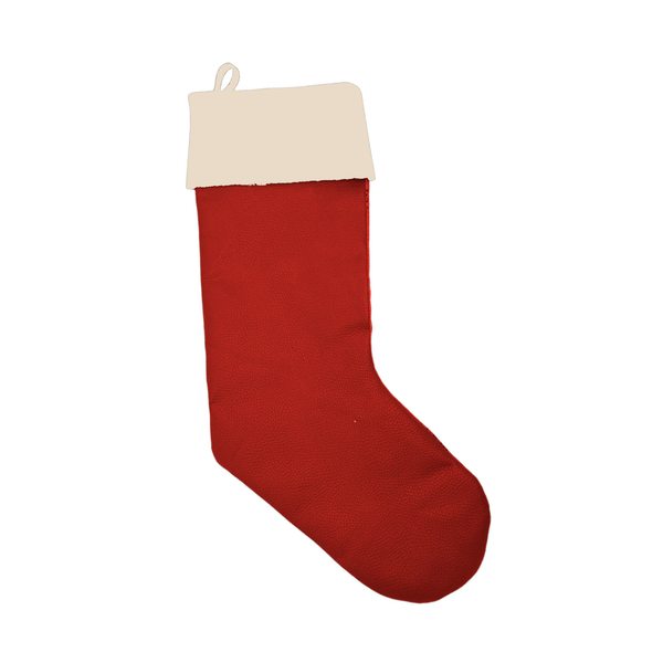 Christmas Stocking, Leather, Customizable