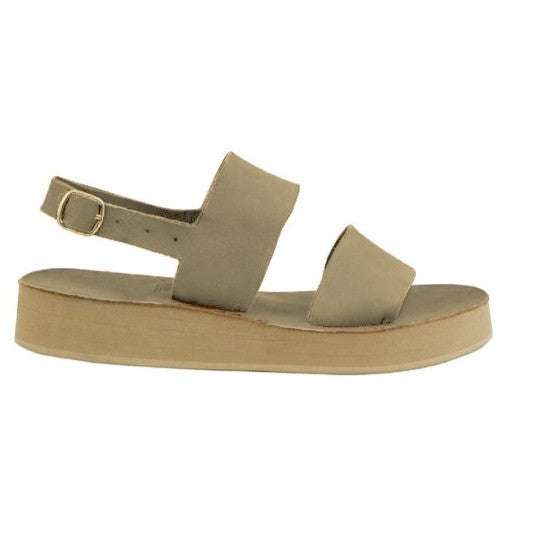 Double Strap Platform Sandal, Leather, Platform Sole