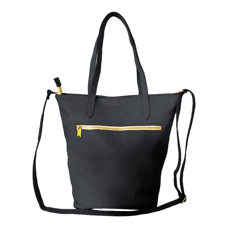 Zippered Bucket Bag, Leather
