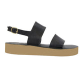 Double Strap Platform Sandal, Leather, Platform Sole