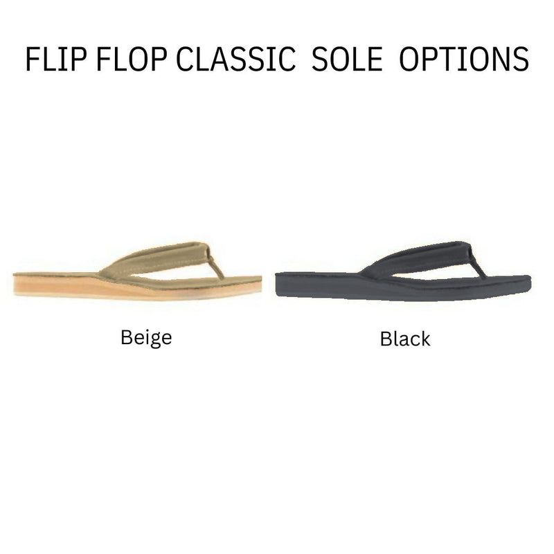 Women's Flip Flop Sandal, Leather, Classic Sole