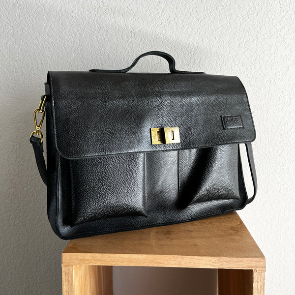 Ankola Laptop Briefcase, Leather