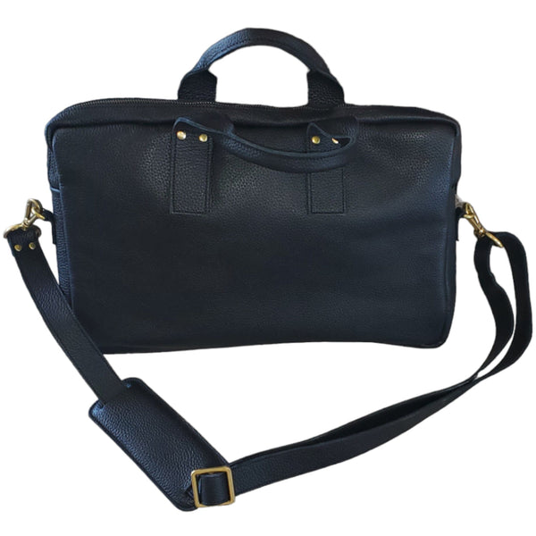 Edwin Laptop Briefcase, Leather, Made to Order