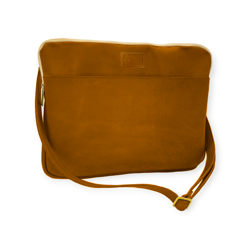 Zippered 16" Laptop Case, Leather, Made to Order