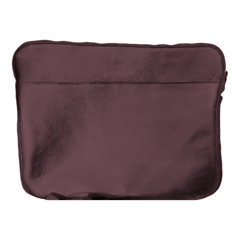 Zippered 16" Laptop Case, Leather, Made to Order