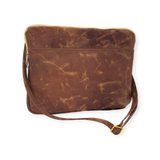 Zippered 16" Laptop Case, Leather, Made to Order