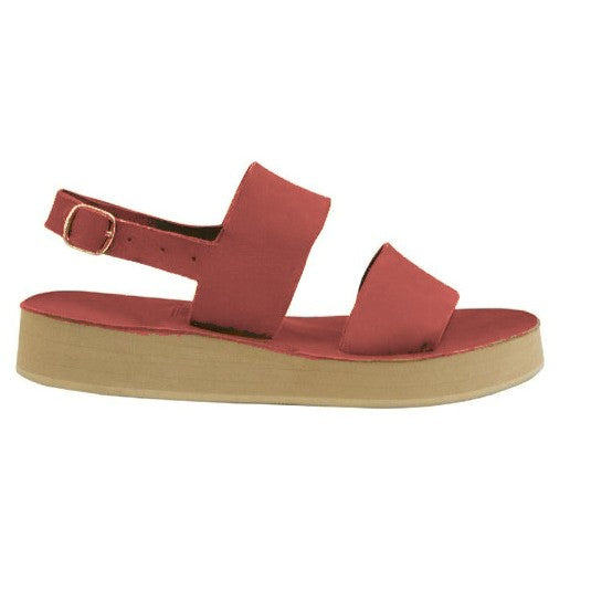 Double Strap Platform Sandal, Leather, Platform Sole