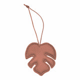 Monstera Leaf Ornament, Leather, Made to Order