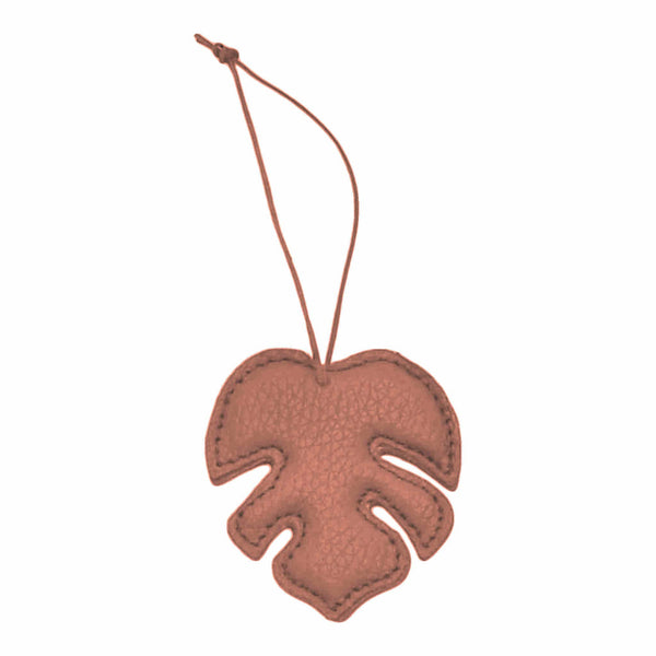 Monstera Leaf Ornament, Leather, Made to Order
