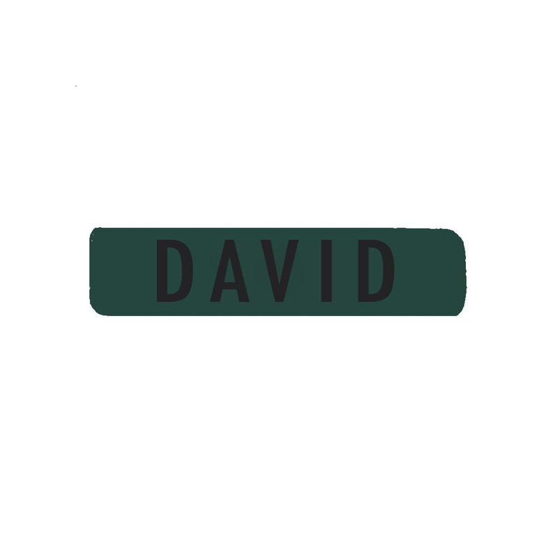 Name Tag for Christmas Stockings, Leather