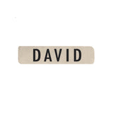 Name Tag for Christmas Stockings, Leather