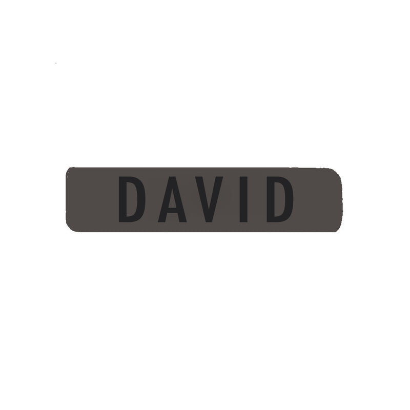 Name Tag for Christmas Stockings, Leather