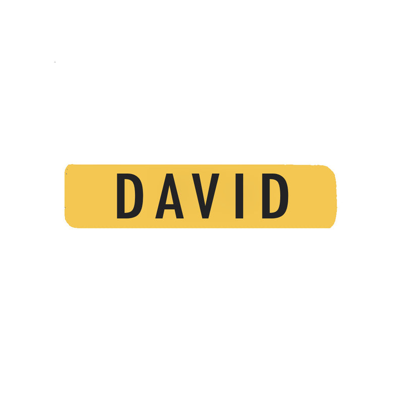Name Tag for Christmas Stockings, Leather