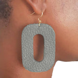 Earrings, Leather, O, Made to Order