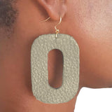 Earrings, Leather, O, Made to Order