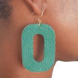 Earrings, Leather, O, Made to Order