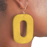 Earrings, Leather, O, Made to Order
