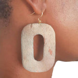 Earrings, Leather, O, Made to Order