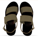 Double Strap Platform Sandal, Leather, Platform Sole