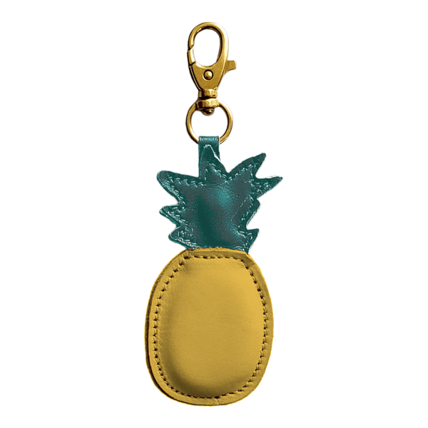 Pineapple Bag Charm, Leather