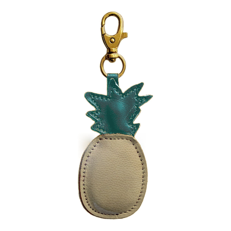 Pineapple Bag Charm, Leather