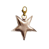 Star Bag Charm, Leather