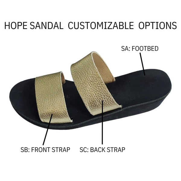 Hope Sandal, Leather, Customizable