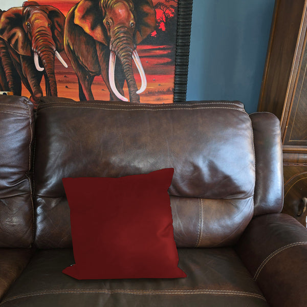 Square Pillow Case, Leather