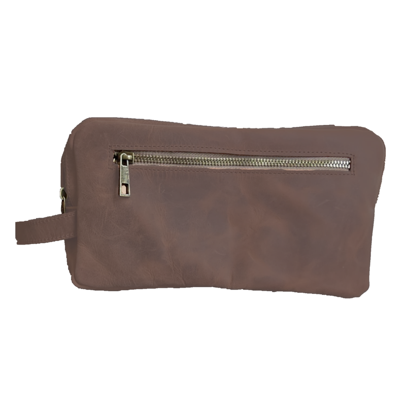 Double Dopp Kit, Leather