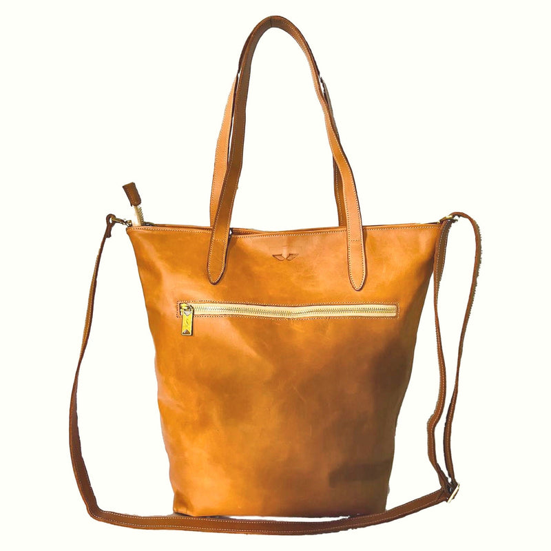 Zippered Bucket Bag, Leather, Made to Order